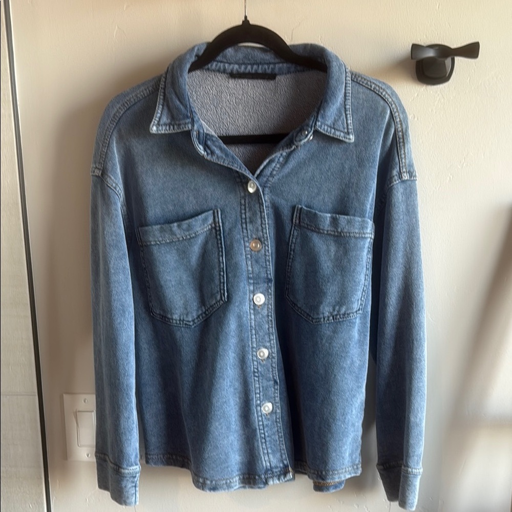 Casual Blue Denim Shirt